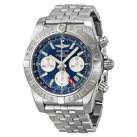 breitling chronomat 44 gmt blau|Breitling Chronomat 44 diamond bezel.